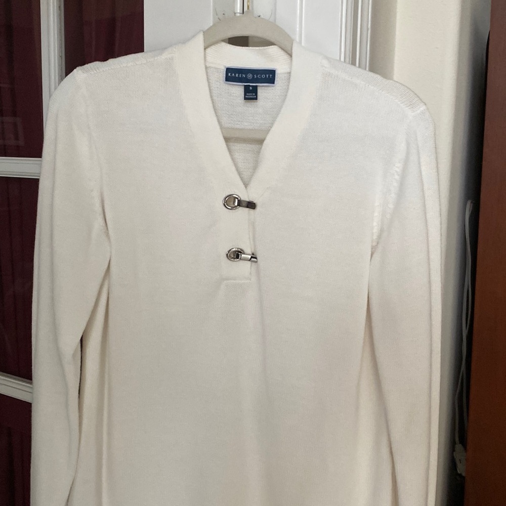 Sweater, off-white, Small